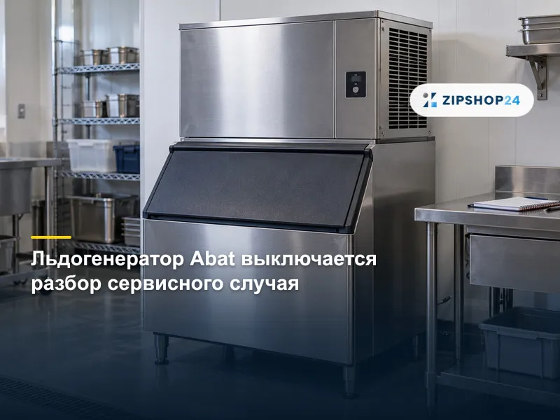 Льдогенератор Abat ЛГ-250Ч выключается через 30 минут: разбор сервисного случая