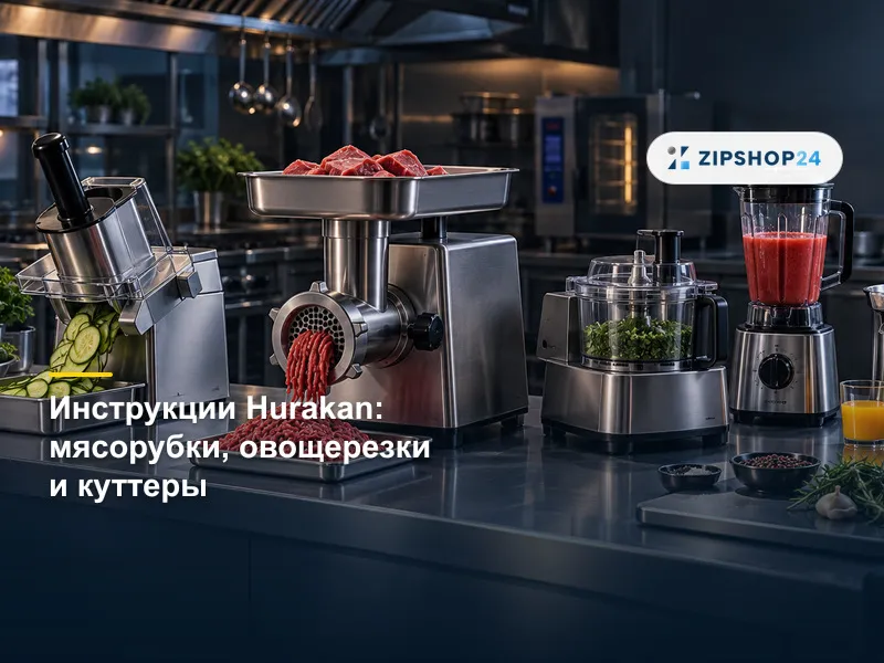 Инструкции Hurakan: мясорубки, овощерезки, куттеры и соковыжималки