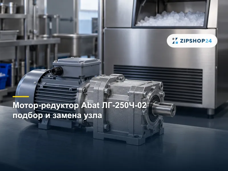 Замена мотор-редуктора льдогенератора Abat ЛГ-250Ч-02: порядок сервисных работ