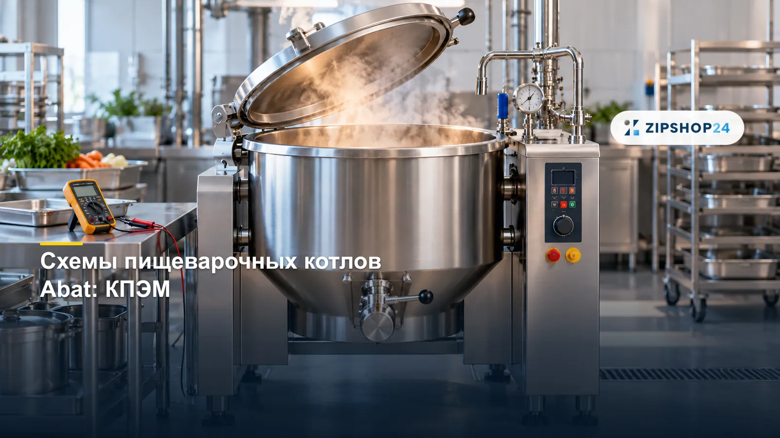 Схемы пищеварочных котлов Abat: КПЭМ