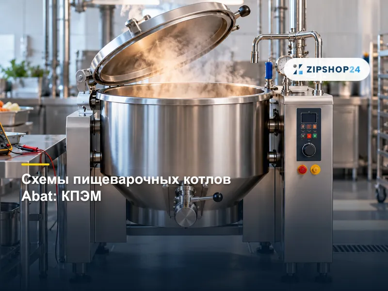Схемы пищеварочных котлов Abat: КПЭМ