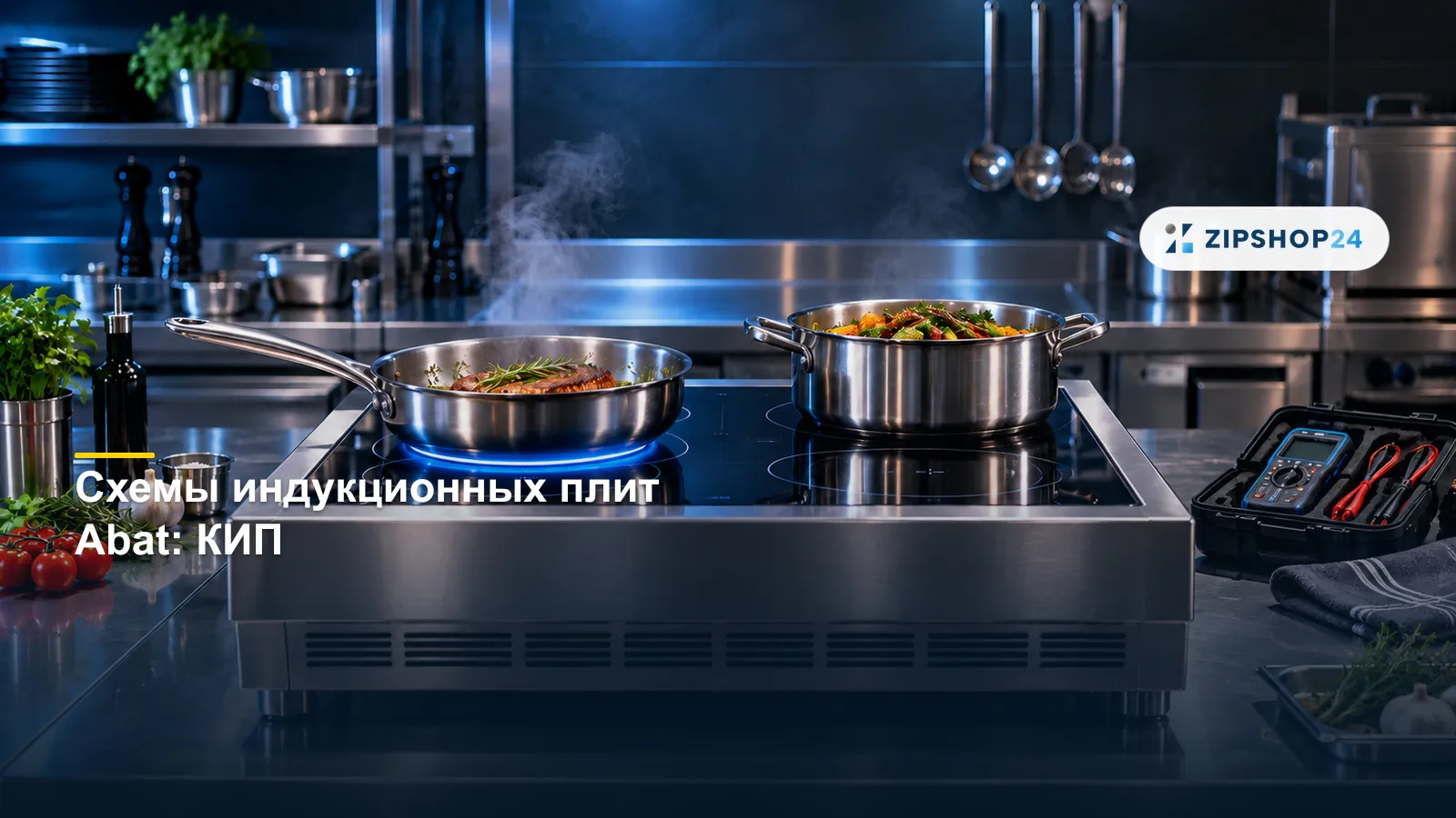 Схемы индукционных плит Abat: КИП