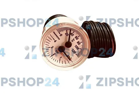 Термоманометр (0-4bar, 0-120*c) ARISTON UNO  - 65100757