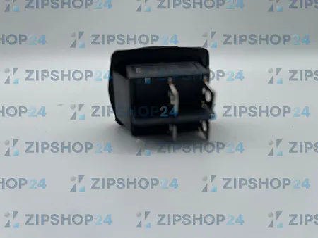 Выключатель клавишный 250V 15А (4с) ON-OFF зеленый с подсветкой ВЛАГОЗАЩИТА 