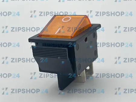 Переключатель с подсветкой желтый ON-OFF (15A 250V) 4 контакта IRS-201-1A3