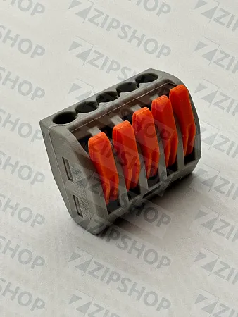 Клеммный зажим (5 проводов) 222-415 0,08-4,0 мм2 упаковка 10 шт