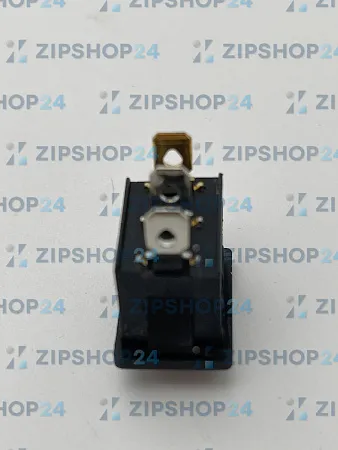 Выключатель клавишный 250V 6А (3с) ON-OFF желтый с подсветкой Mini