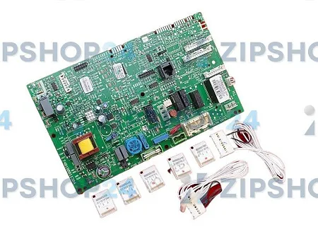 Плата управления универсальная (плата + датчик NTS - 1 шт + проводка-шлейф - 2 шт + чипы - 5 шт, фир