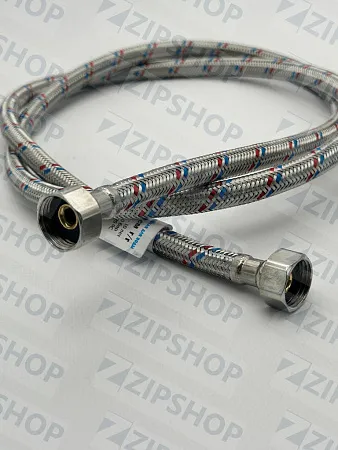 Подводка для воды 1/2" В-В 9мм L1,5м сталь