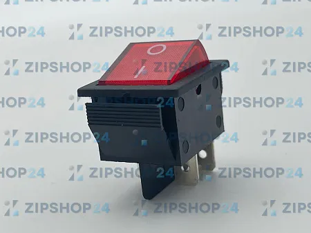 Переключатель с подсветкой красный ON-OFF (15A 250V) 4 контакта IRS-201-1A3