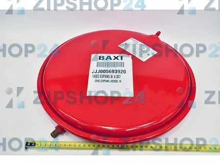 Расширительный бак 6л резьба M14/1 размер 392 х 61 (для Baxi) Zilmet Италия 5693920
