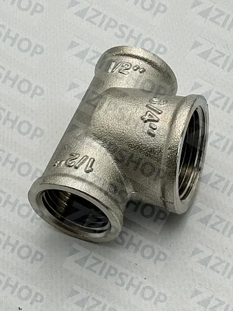 Тройник никель 1/2"х3/4"х1/2" ВР 40бар, t-120*C