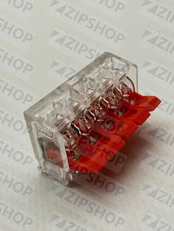 Клеммный зажим (5 проводов) 221-415 0,2-4 мм2 упаковка 10 шт