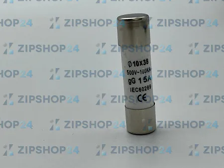 Предохранитель керамический АUB, 15 А, 500 В, 10х38 мм