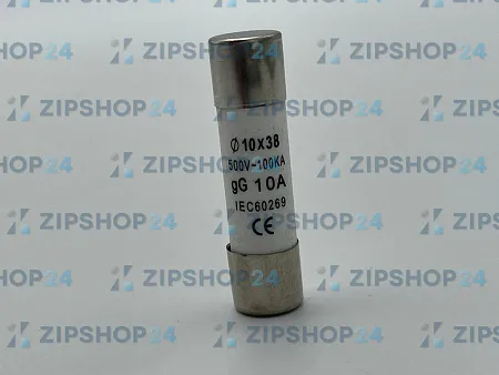 Предохранитель керамический АUB, 10 А, 500 В, 10х38 мм