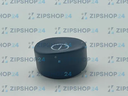 Выключатель нажимной кнопочный серо-голуб. ВЛK-ВЫКЛ