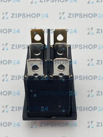 Выключатель клавишный 250V 15А (6с) ON-OFF красный с подсветкой ДВОЙНОЙ