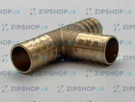 Тройник  D 12мм латунь