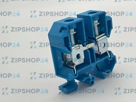 Клеммный зажим ЗНИ - 35мм синий
