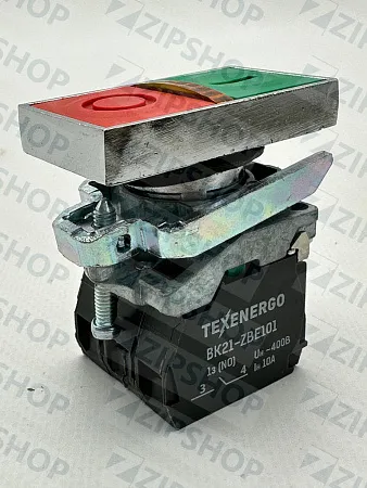 Кнопка пуск-стоп с подсветкой ВК21-BW8365 монтажный диаметр 22 мм