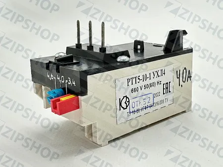 Реле электротепловое токовое РТТ5-10  4,0А УХЛ4 (3,4-4,6А)