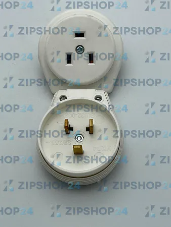 Разъём РВШ 32-003 УХЛ4 с/у белый, латунные контакты