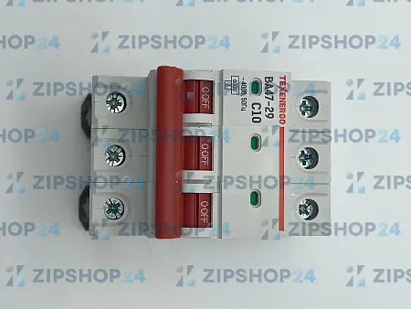 Автоматический выключатель ВА47-29 3п 10А 6кА Texenergo хар-ка С