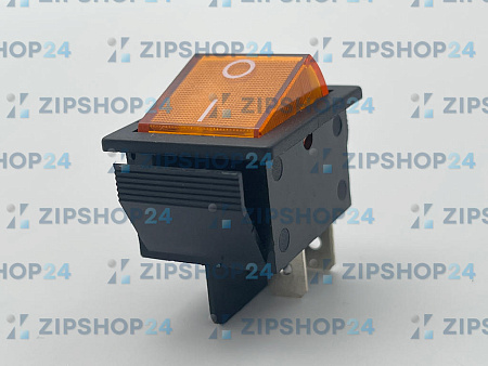 Переключатель с подсветкой желтый ON-OFF (15A 250V) 4 контакта IRS-201-1A3