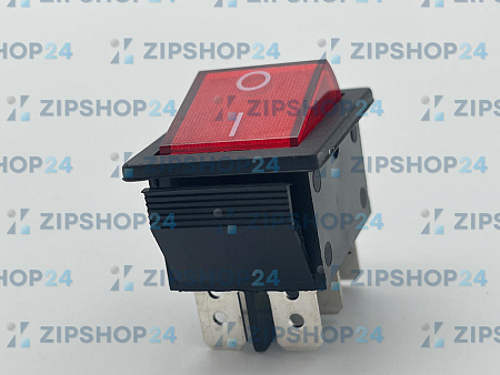 Переключатель с подсветкой красный ON-ON (15A 250V) 6 контактов IRS-202-1A3