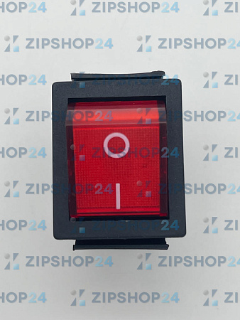Переключатель с подсветкой красный ON-OFF (15A 250V) 4 контакта IRS-201-1A3